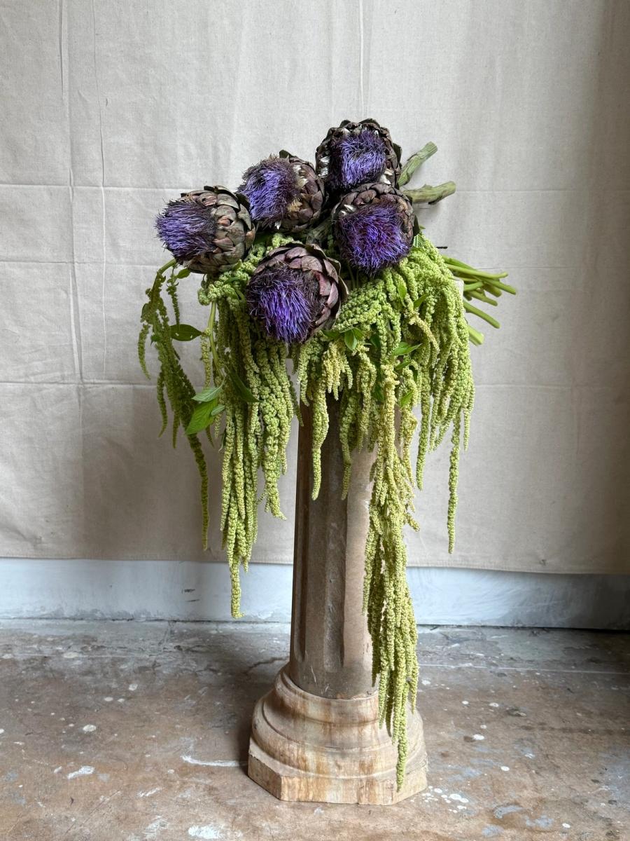 Product image in gallery for Flowering Artichoke with Amaranthus | Item 3