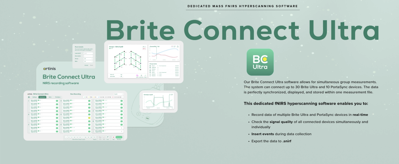 Software: Brite Connect Ultra