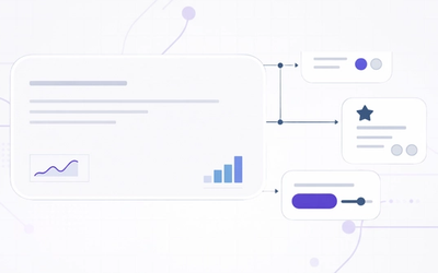 Abstract illustration representing modern high-performance web architecture.