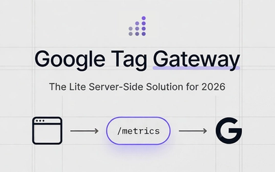 Google Tag Gateway diagram showing browser to /metrics endpoint to Google servers flow