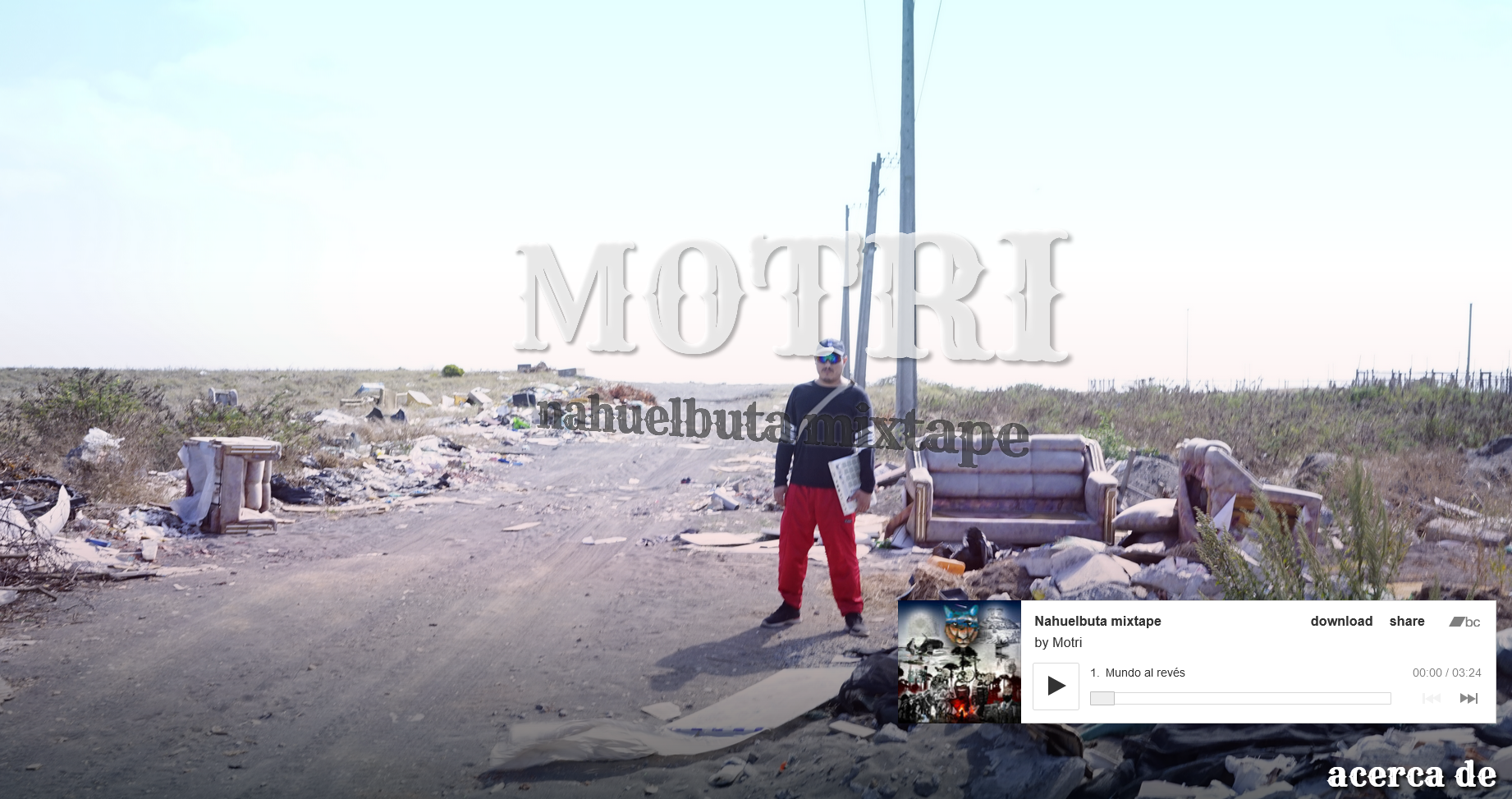 Cover Image for Music page with 3D Text