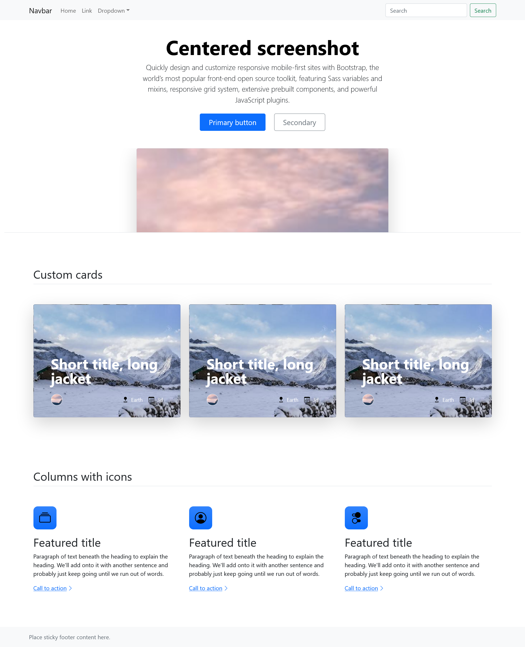 Cover Image for Simple bootstrap page