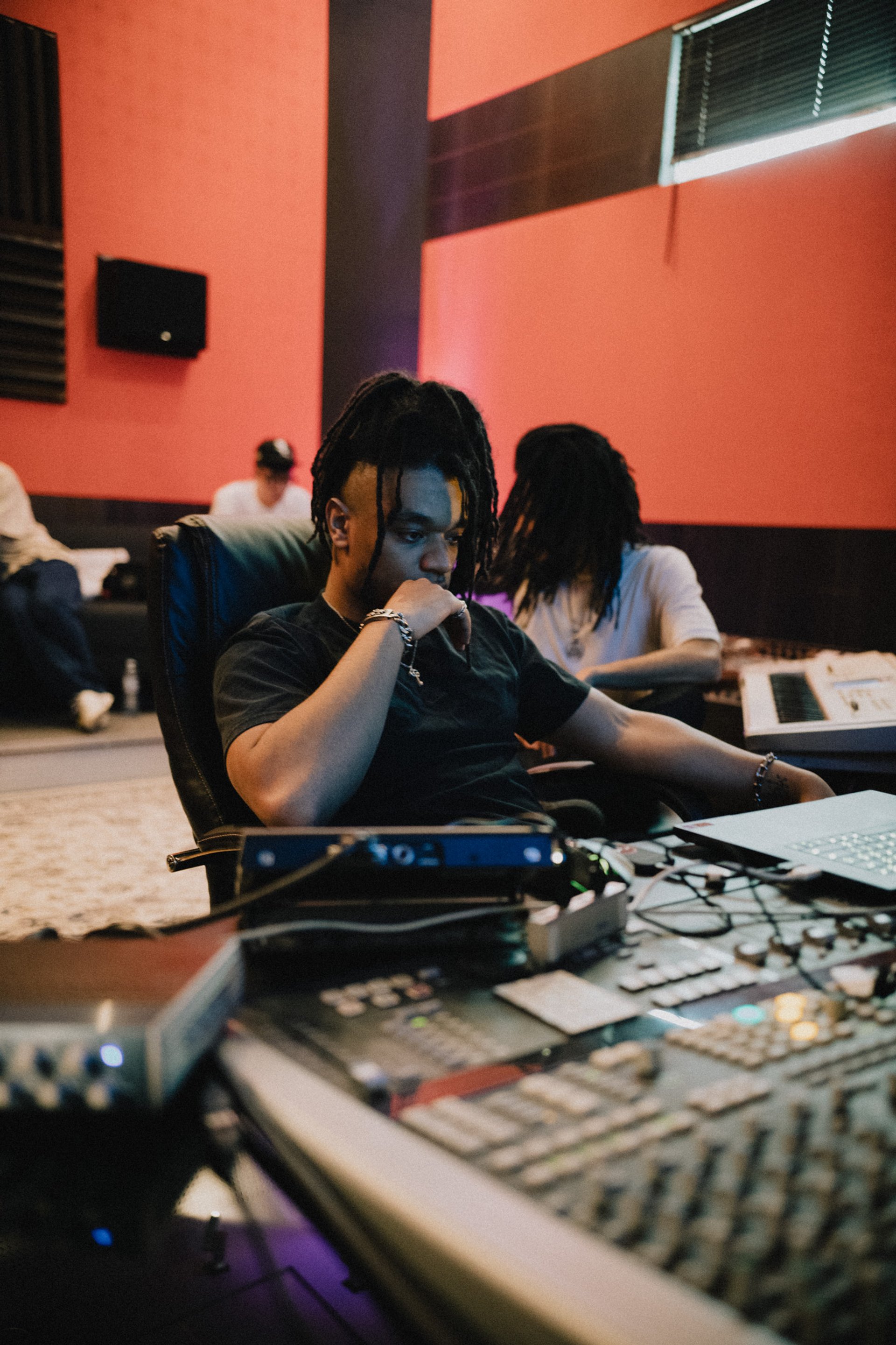 Operator at mixing desk