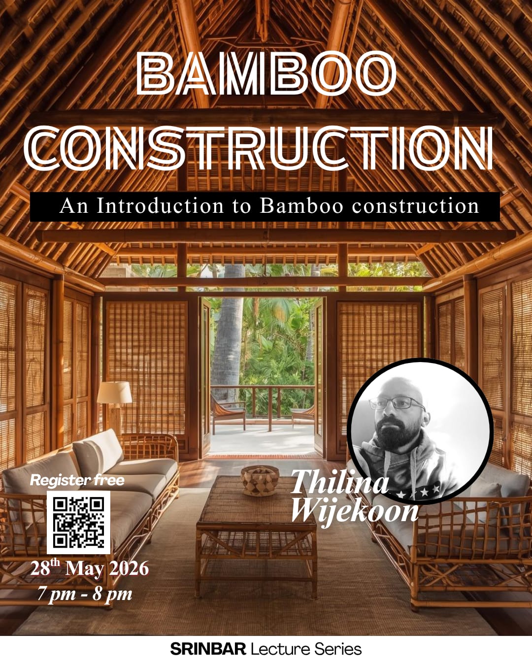 Bamboo Construction — SRINBAR event poster