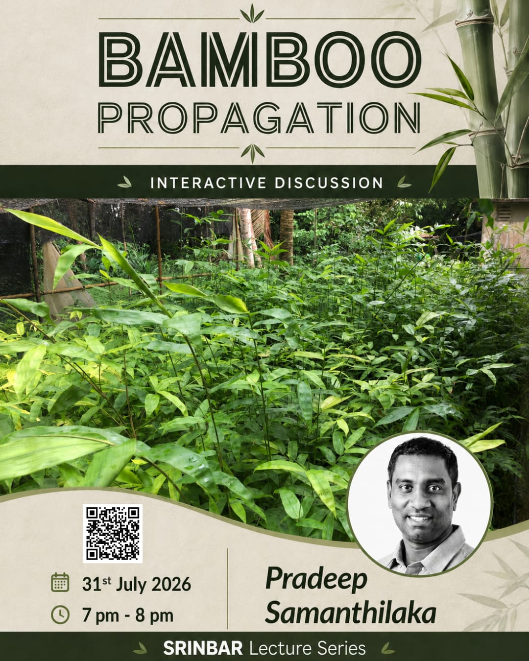 Bamboo Propagation — SRINBAR event poster