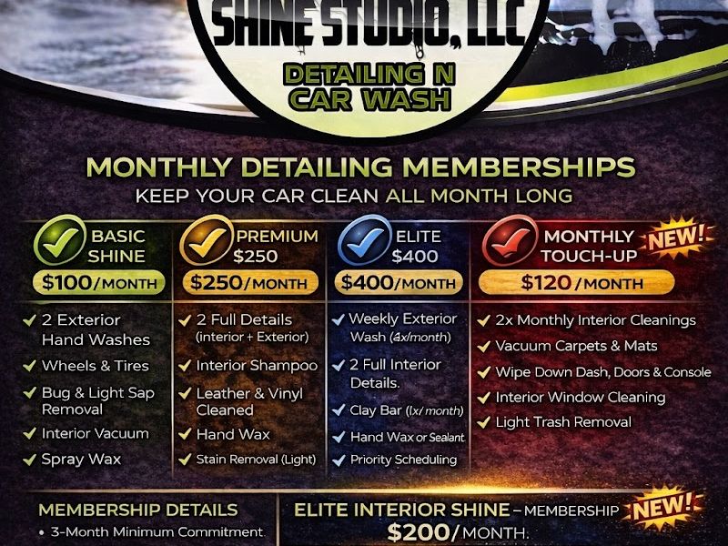 Will’z Shine Studio Detailing “N” CarWash LLC