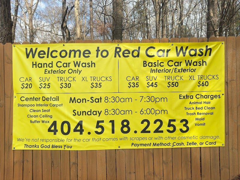 Red car wash