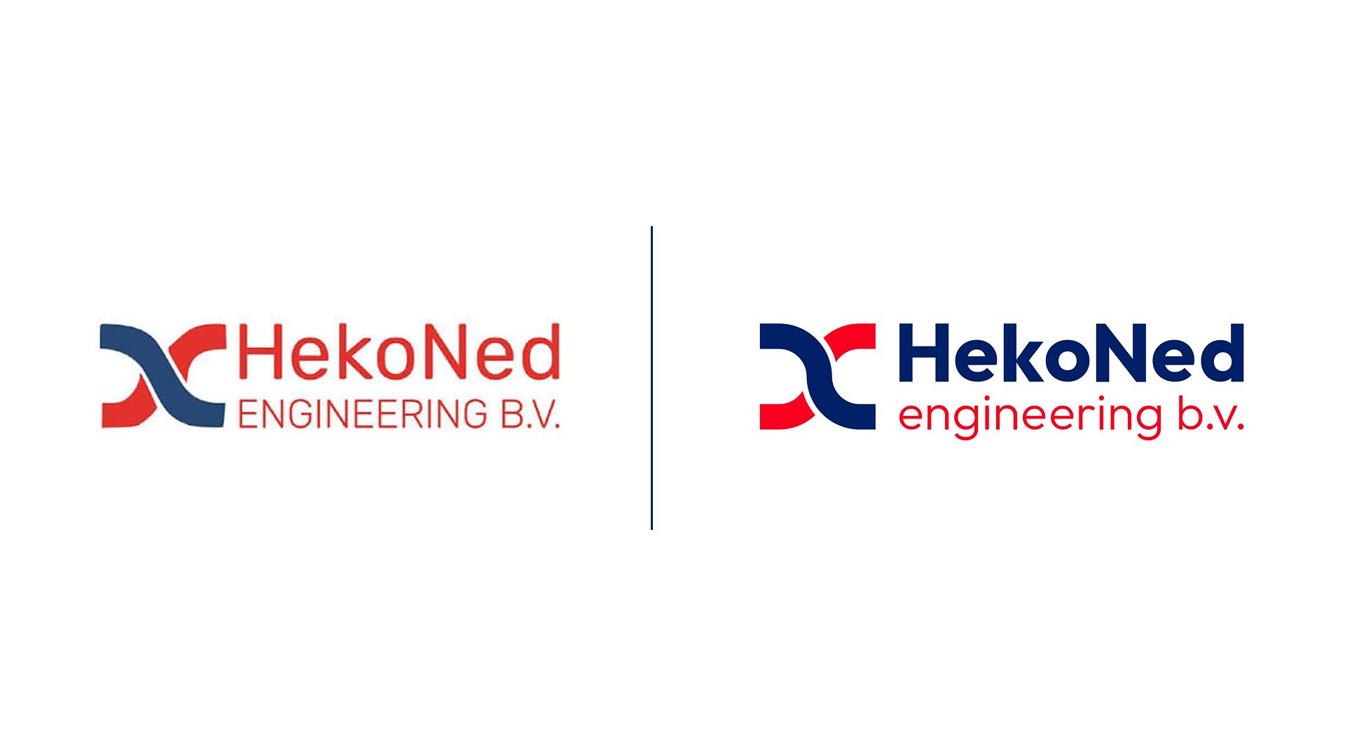 HekoNed logo's voor en na Redesign