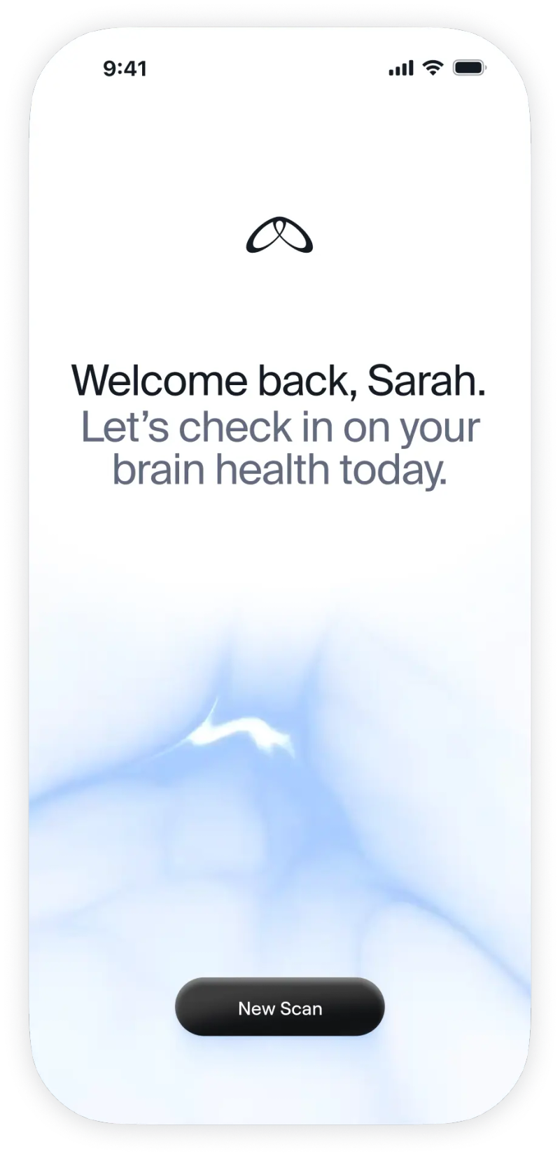 screenshot of Apertur welcome screen on mobile device