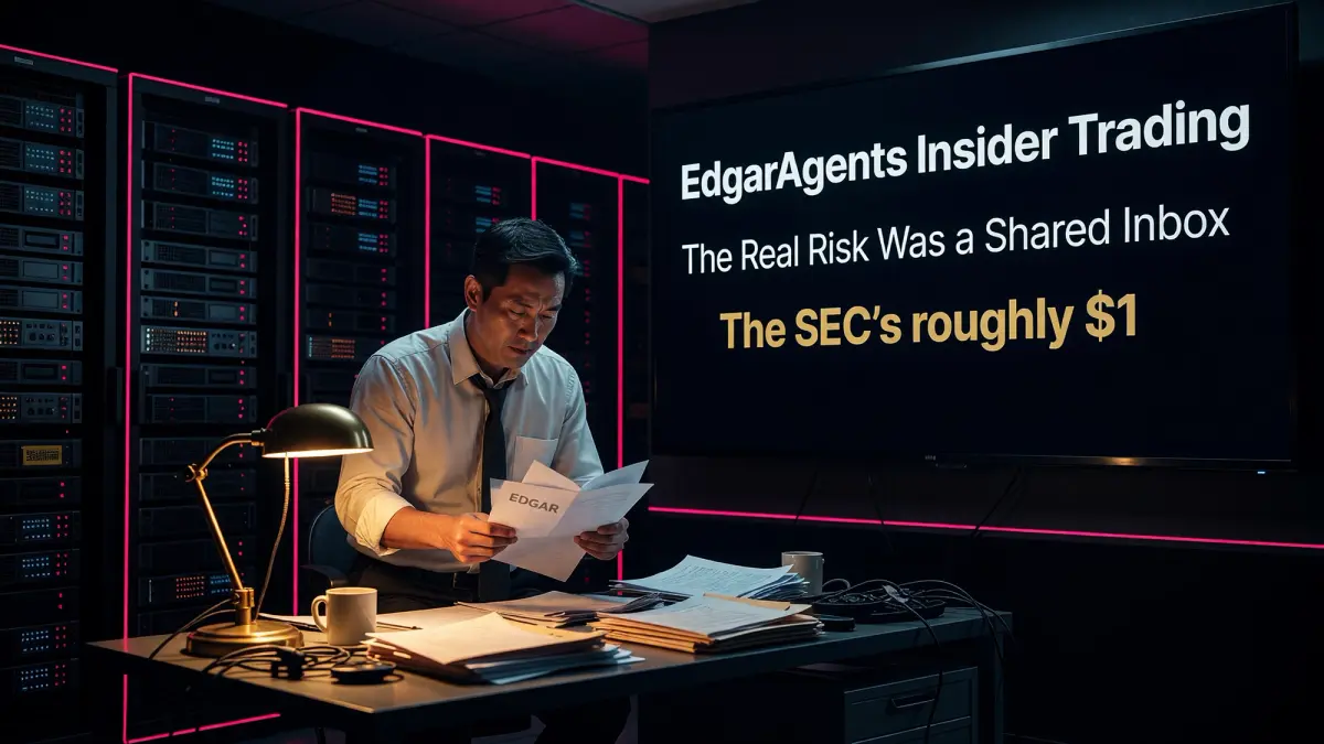 EdgarAgents Insider Trading: The Real Risk Was a Shared Inbox