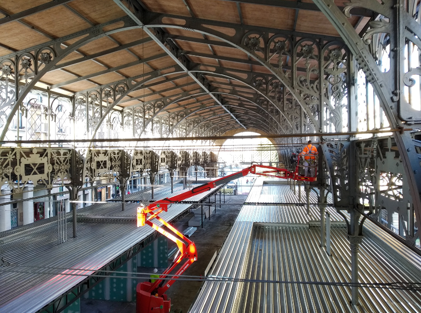 Obras de edificio de Retail, Mercado Central Zaragoza