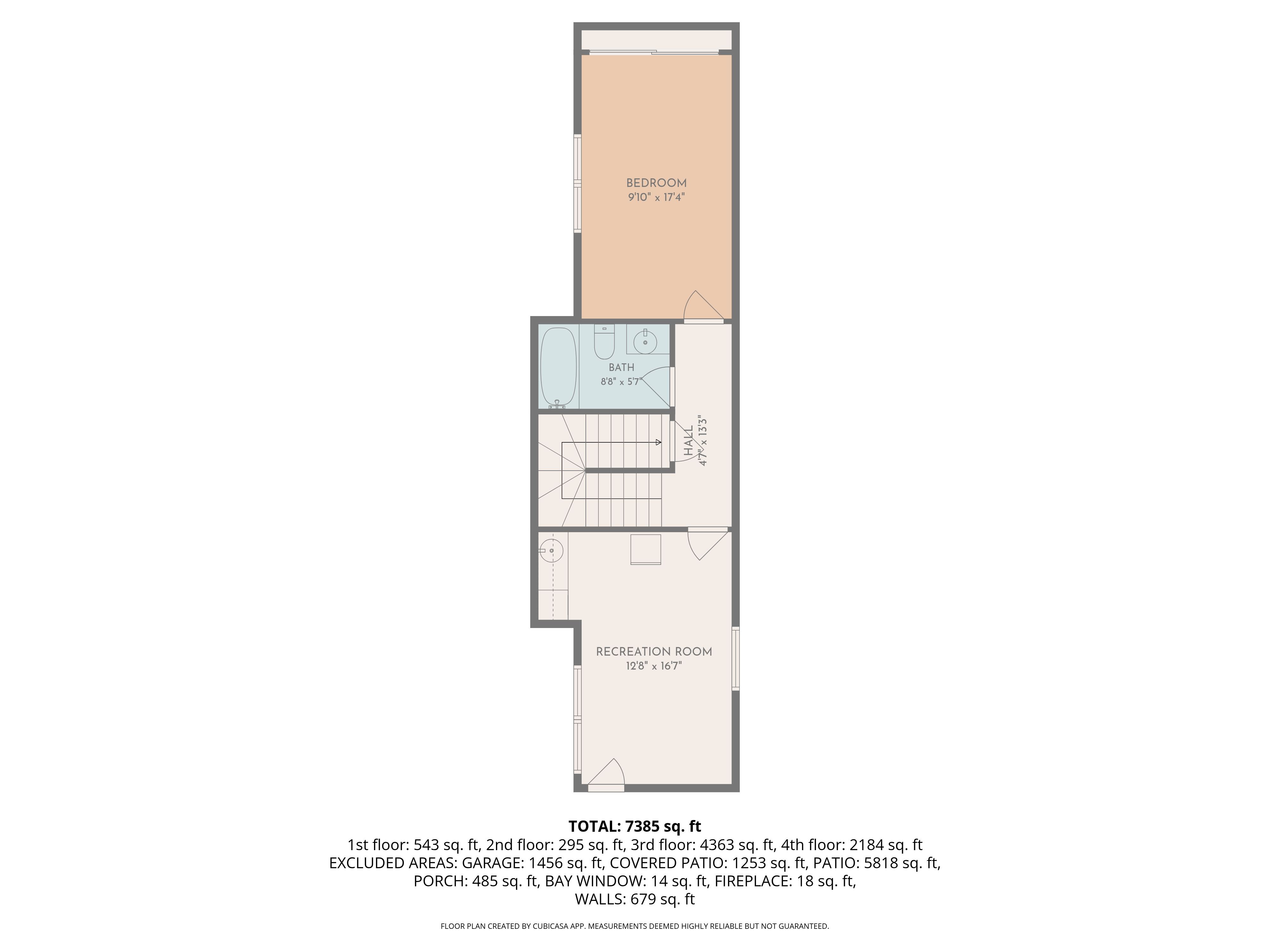 Guest House floor plan for 519 Meadow Grove