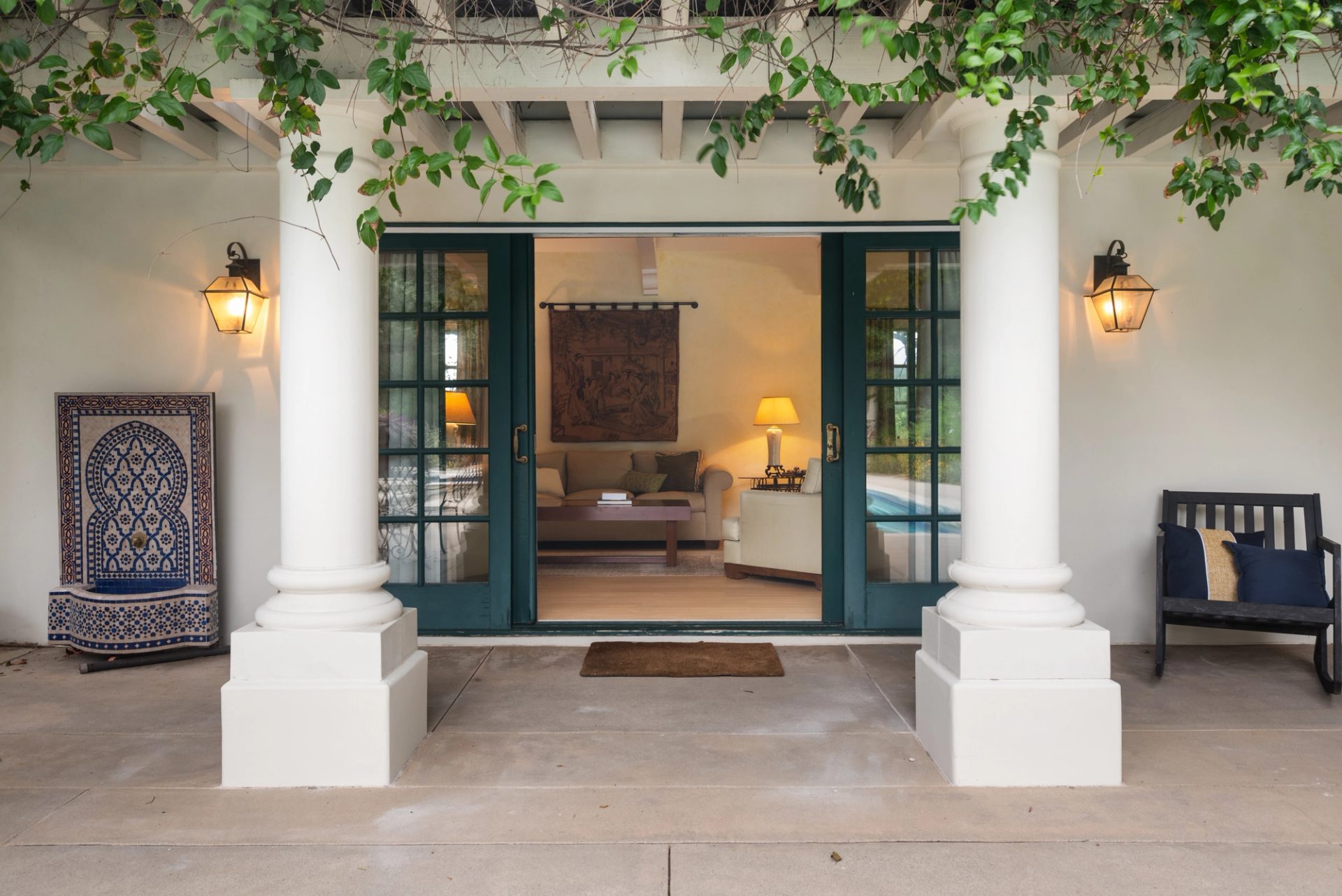 Grounds, pool, sport court, and gardens at 519 Meadow Grove