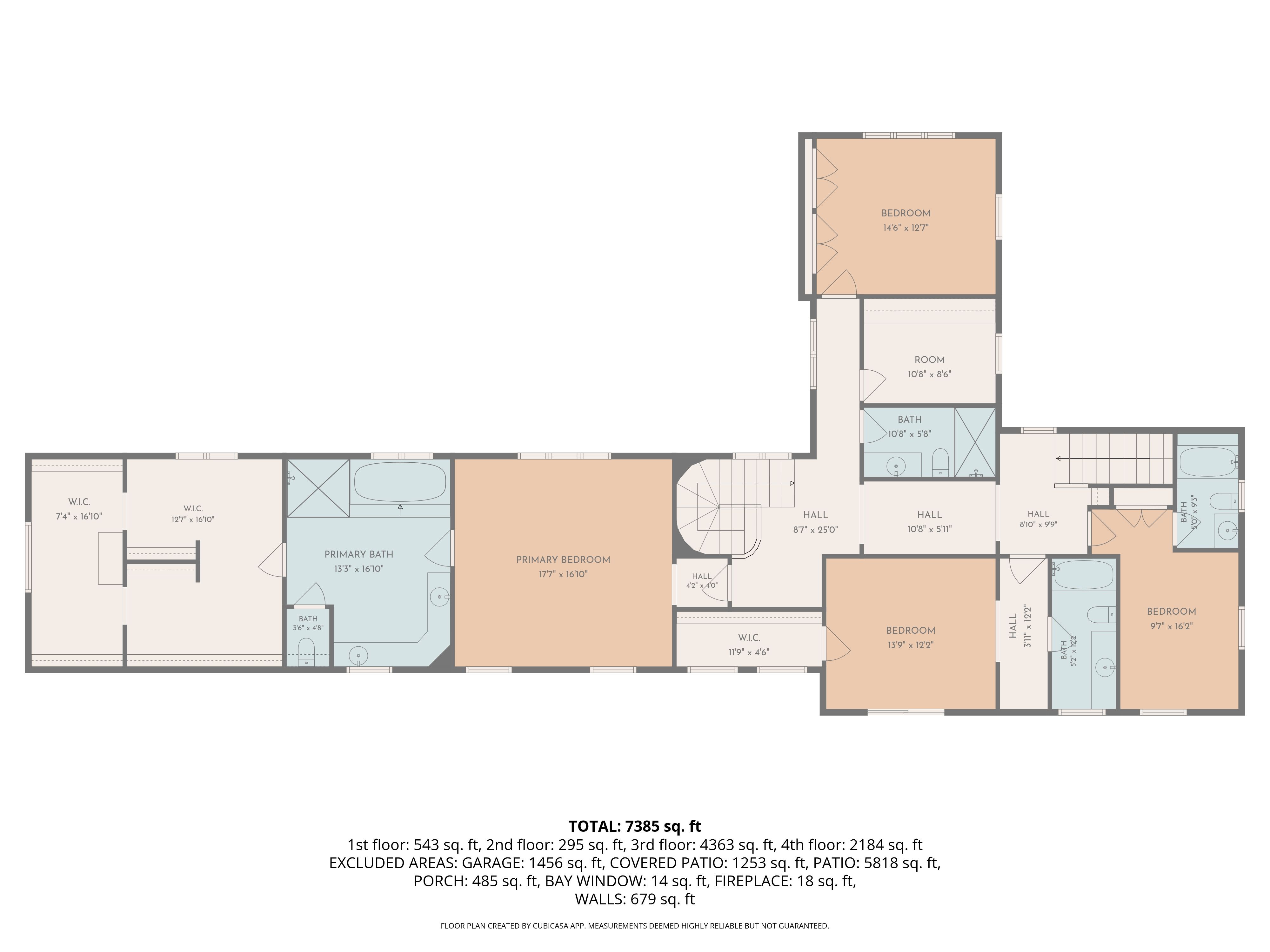 Second Floor floor plan for 519 Meadow Grove