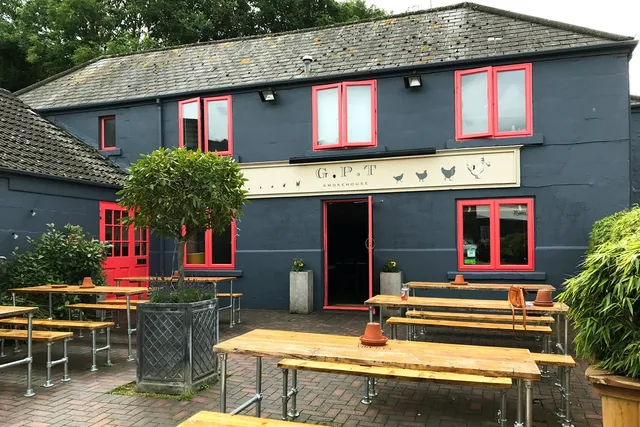 Green Park Tavern in Bath: Front view with an outdoor area, where patrons can enjoy a pint in a warm and welcoming atmosphere