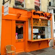 Gong Fu Noodle Bar in Bath: Front view of a vibrant eatery, known for its flavourful noodles and modern Asian-inspired ambiance