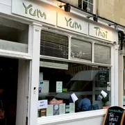 Yum Yum Thai in Bath: Front view of an authentic Thai restaurant, offering a vibrant ambiance and flavourful Thai cuisine