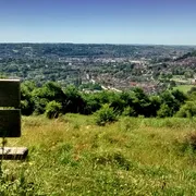 On top of Little Solsbury Hill overlooking Bath