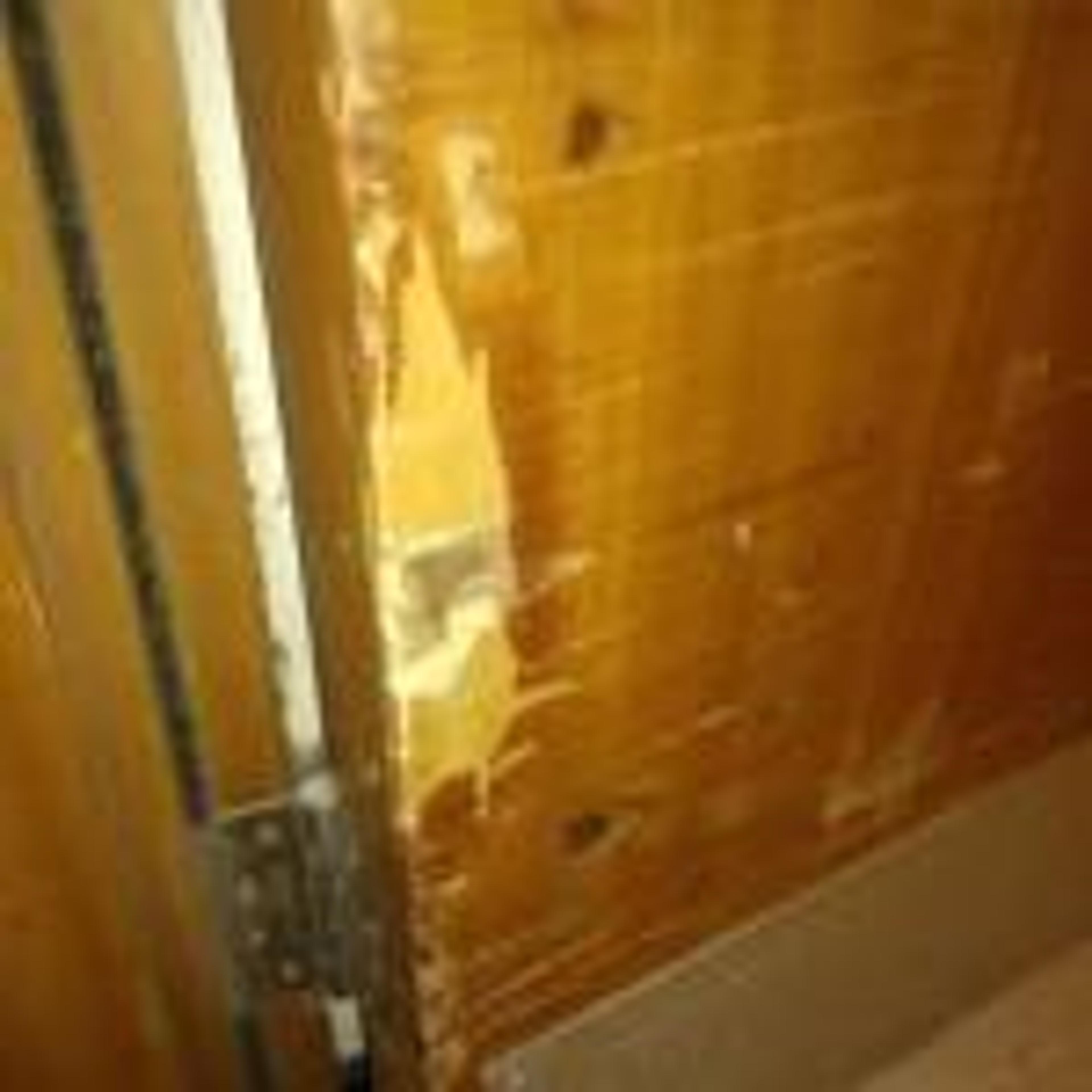 Damaged Hospital Door