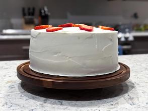 A freshly-assembled Cleveland Cassata Cake