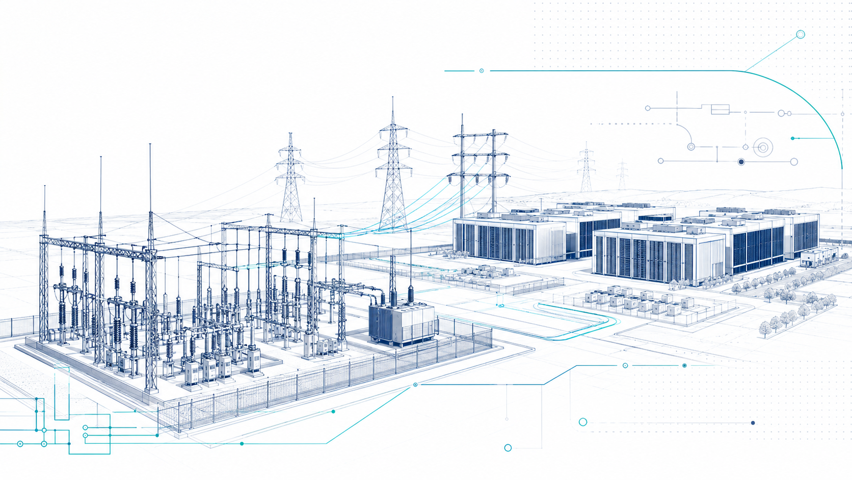 345/138 kV customer-side substation for data center campus