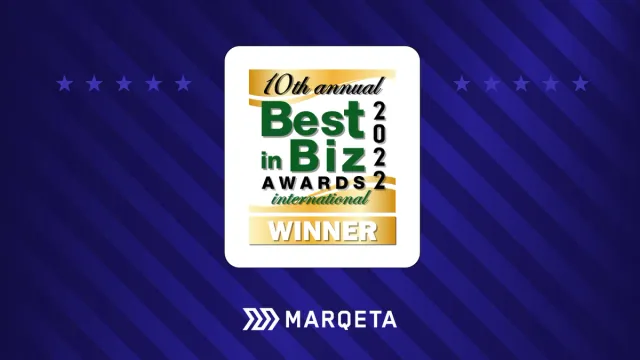 Marqeta wins Best in Biz for Enterprise Product of the Year