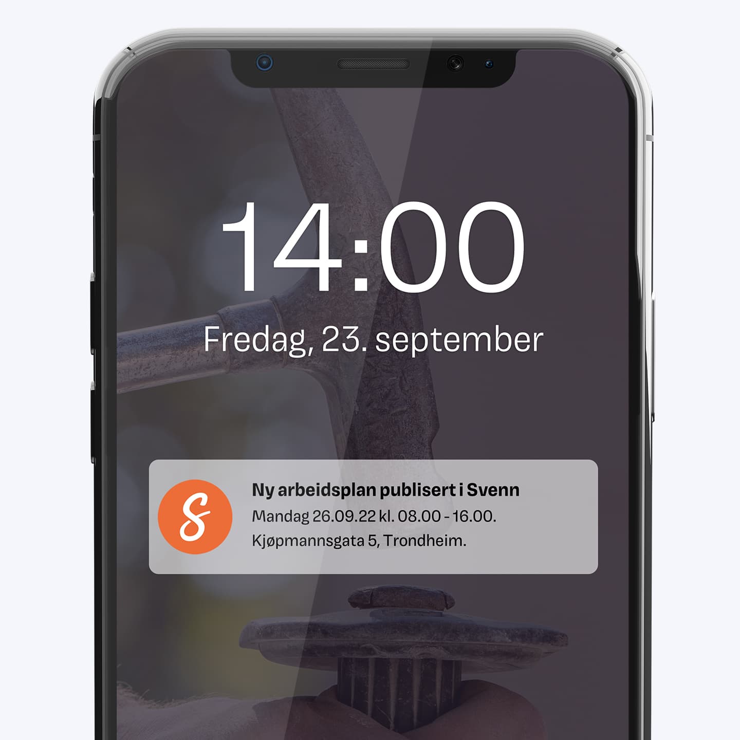 Ansatte ser arbeidsplanen sin på mobil i Svenn-appen