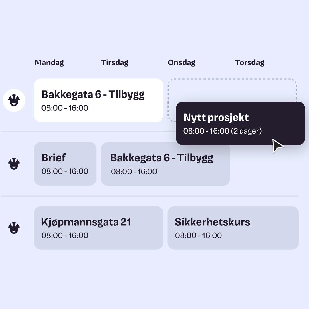 Full oversikt over ferie, fravær og prosjekter i Svenn