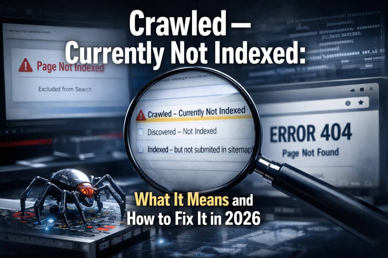 Crawled – Currently Not Indexed: What It Means and How to Fix It in 2026