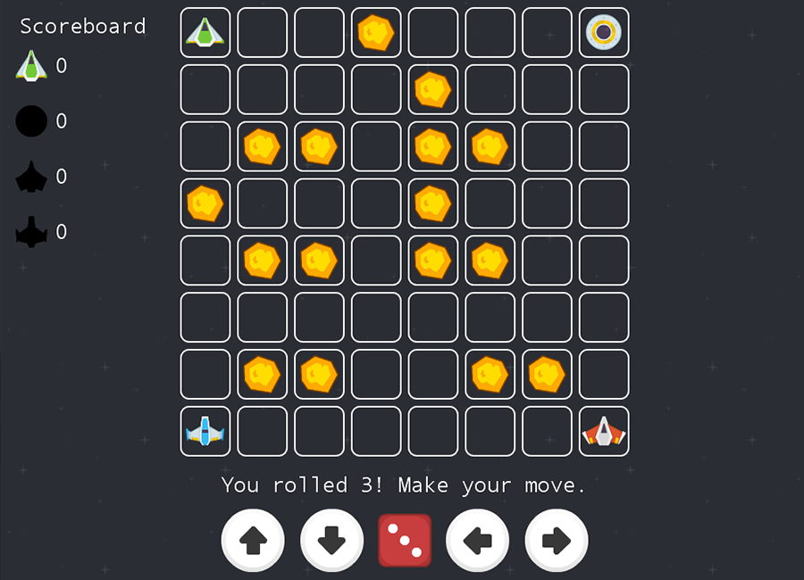 A player taking their turn