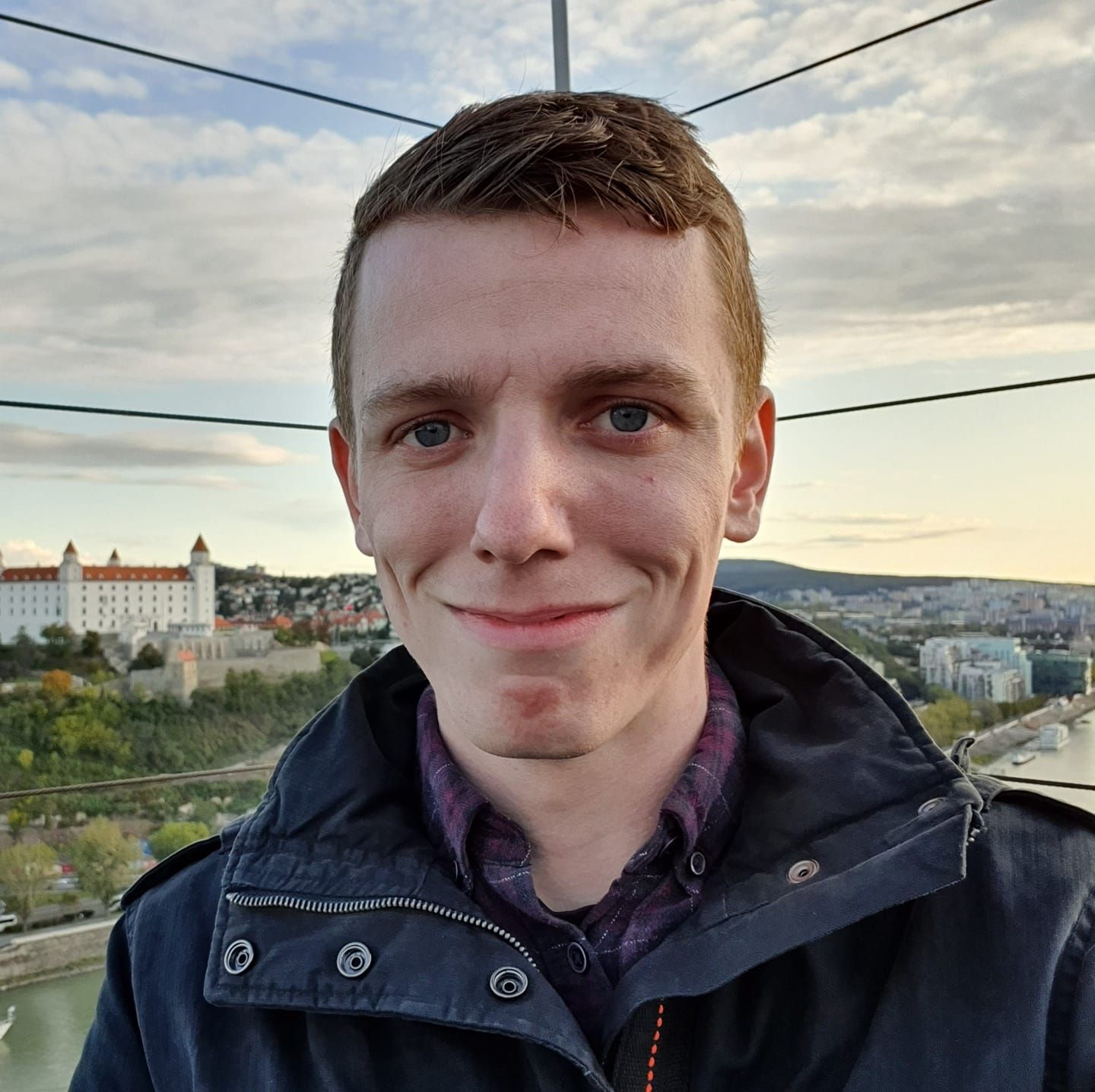 Photo of me at UFO Tower, Bratislava