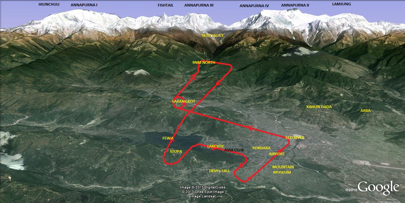 Map of the 30-minute route