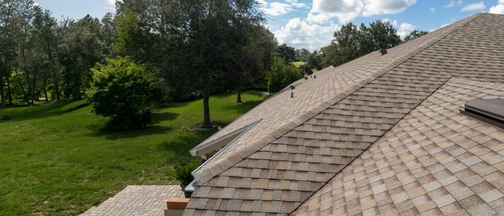 Equipo de techadores trabajando en una vivienda del centro de Florida