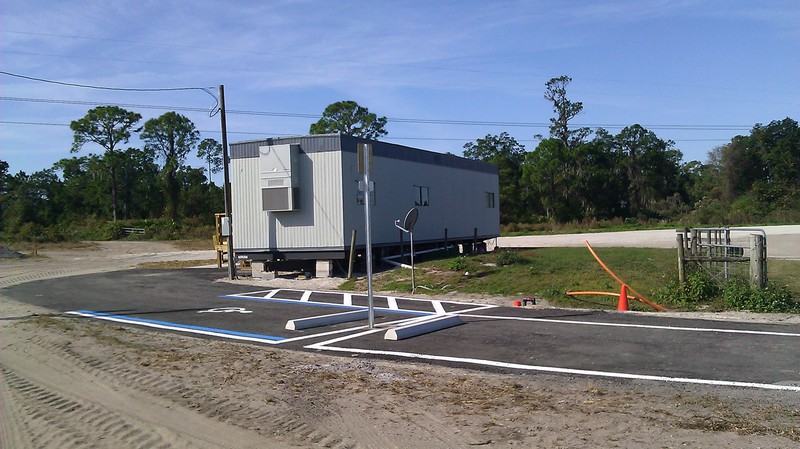 ADA accessible ramp after photo: the completed ramp with accessible parking, view 4 of 4
