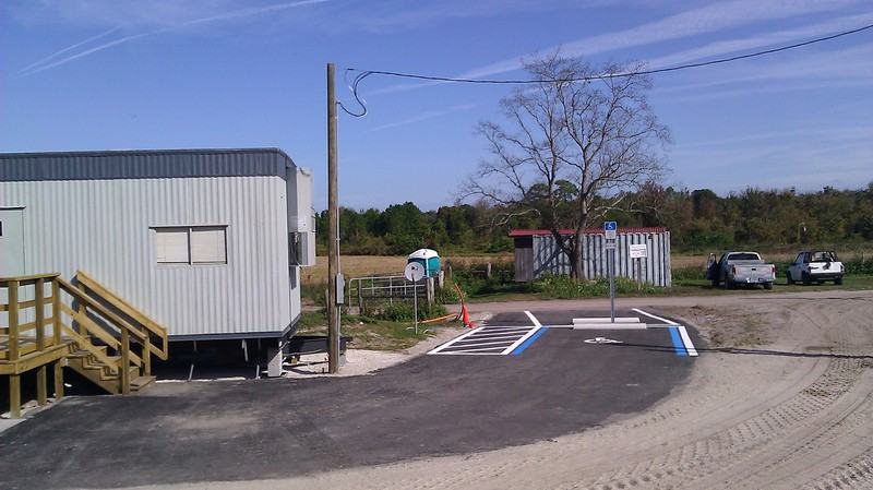 ADA accessible ramp after photo: the completed ramp with accessible parking, view 3 of 4