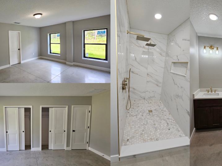 Barndominium new build interior final photo: the finished interior of the completed barndominium, view 3 of 3