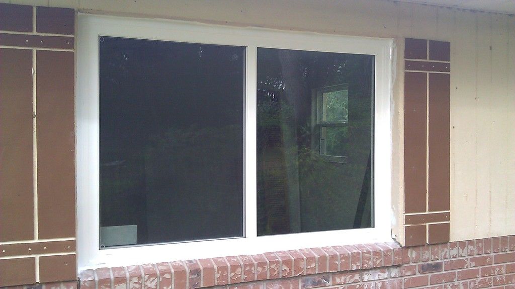 Window replacement after photo: the new replacement windows installed and finished, view 1 of 2