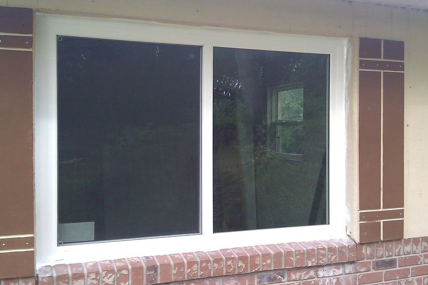 Window replacement after photo: the new replacement windows installed and finished, view 1 of 2