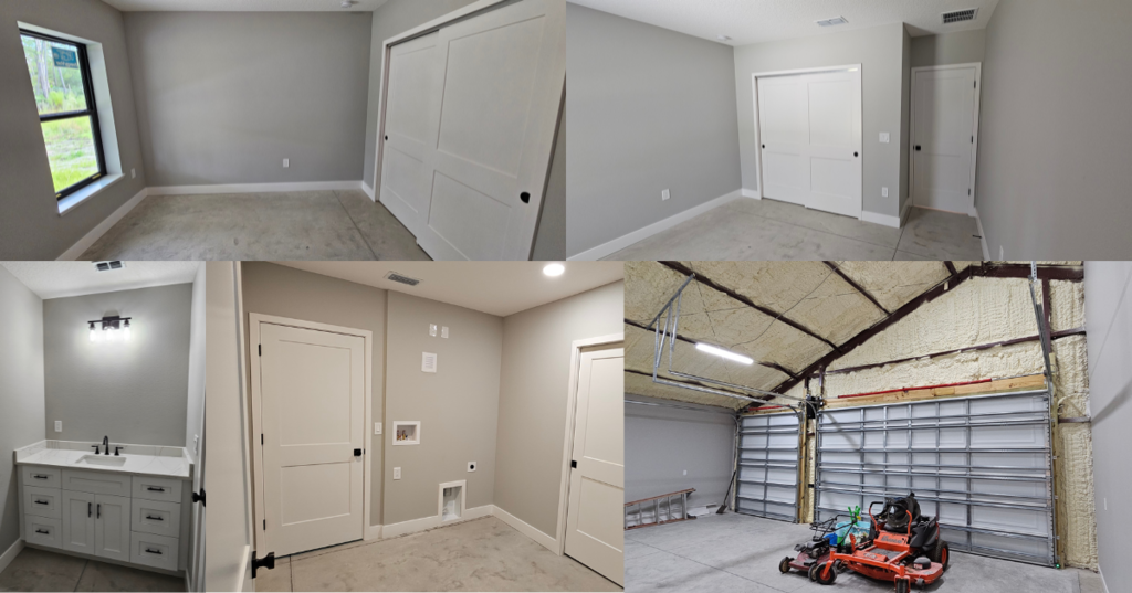 Barndominium new build interior final photo: the finished interior of the completed barndominium, view 1 of 3