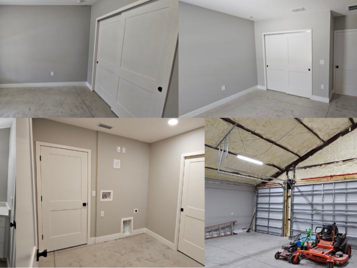 Barndominium new build interior final photo: the finished interior of the completed barndominium, view 1 of 3