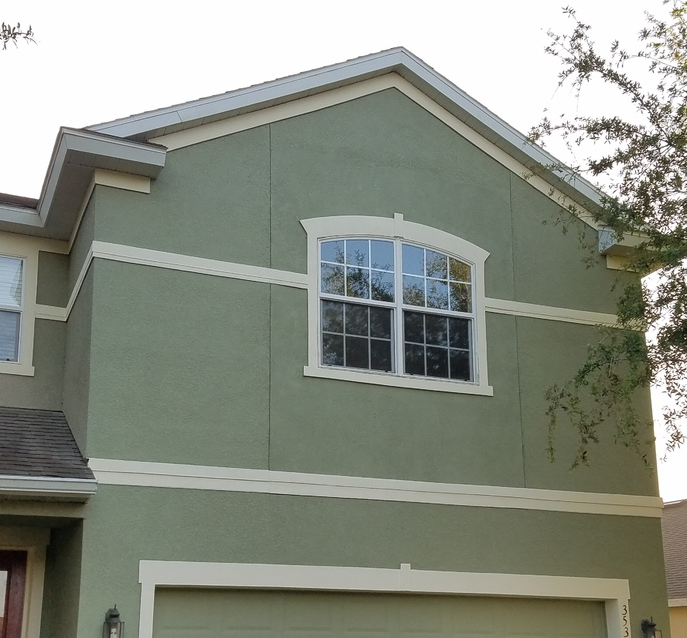 Window replacement after photo: the new replacement windows installed and finished, view 2 of 2