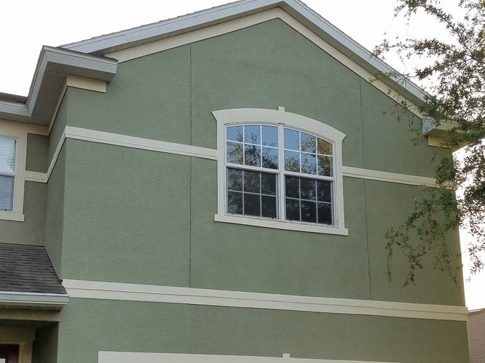Window replacement after photo: the new replacement windows installed and finished, view 2 of 2