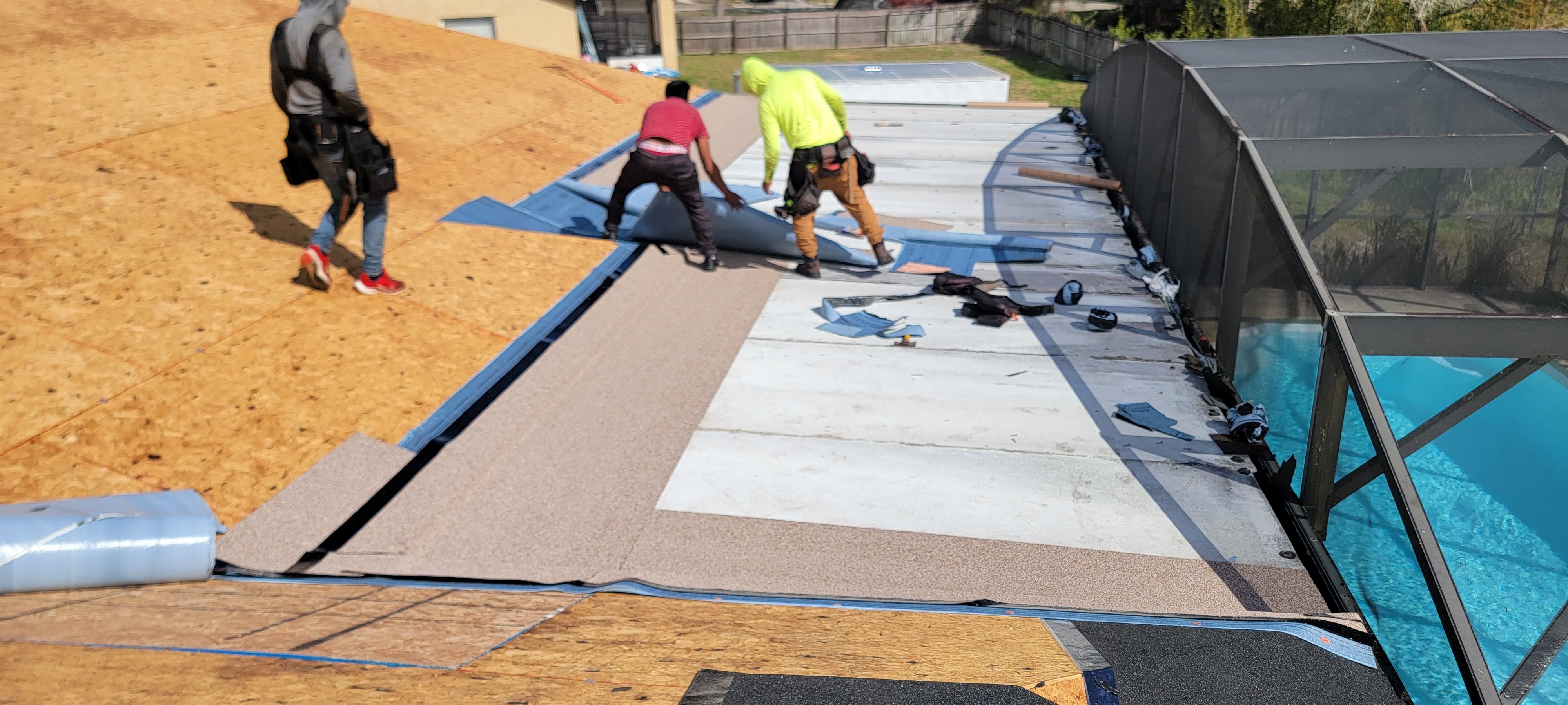 Before: Process of Roof Replacement Tear Off
