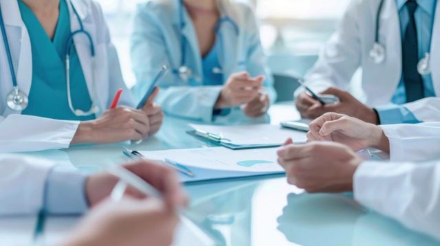 Family discussing healthcare directives and a healthcare proxy