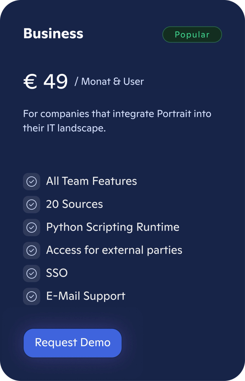 Highlighted pricing table