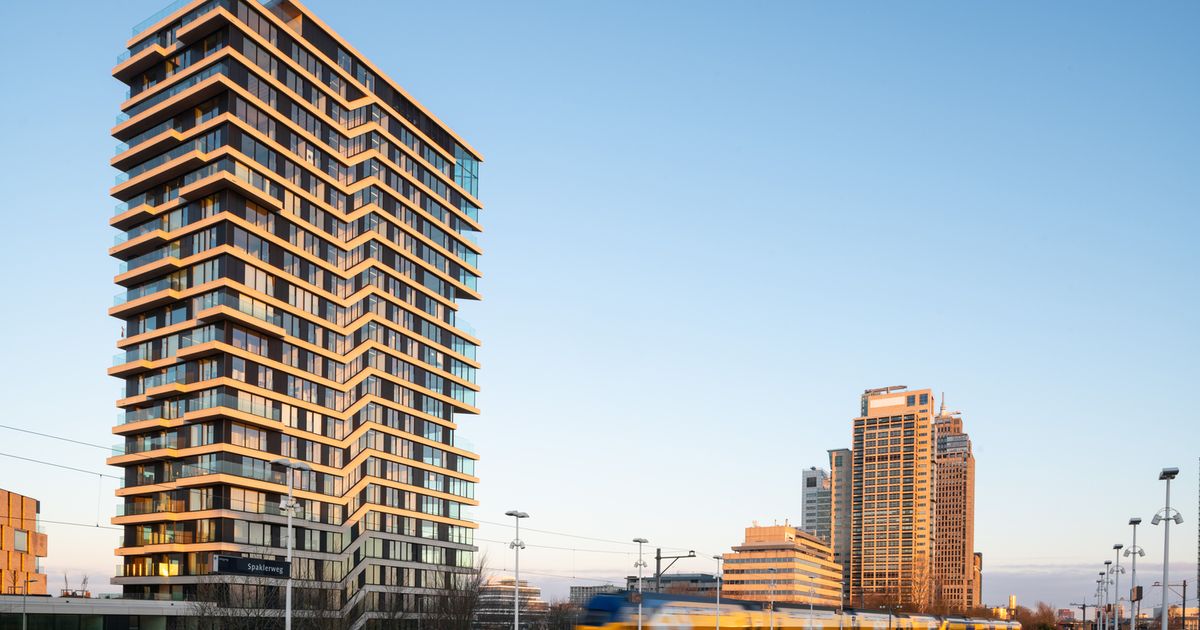 Building 73ft HAUT, 73 meters-tall, is the tallest wooden building in the Netherlands ...