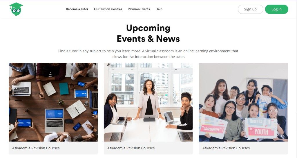 Website — Upcoming Events & News