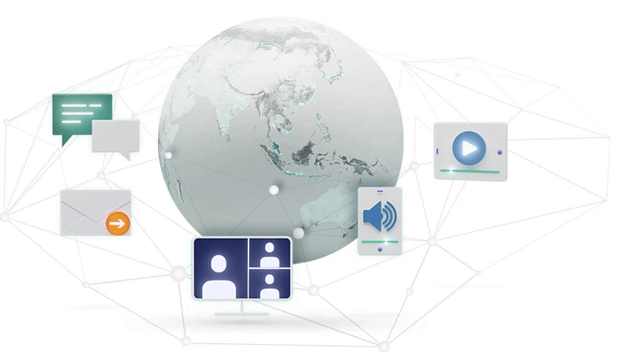 Image visualizing communications monitoring