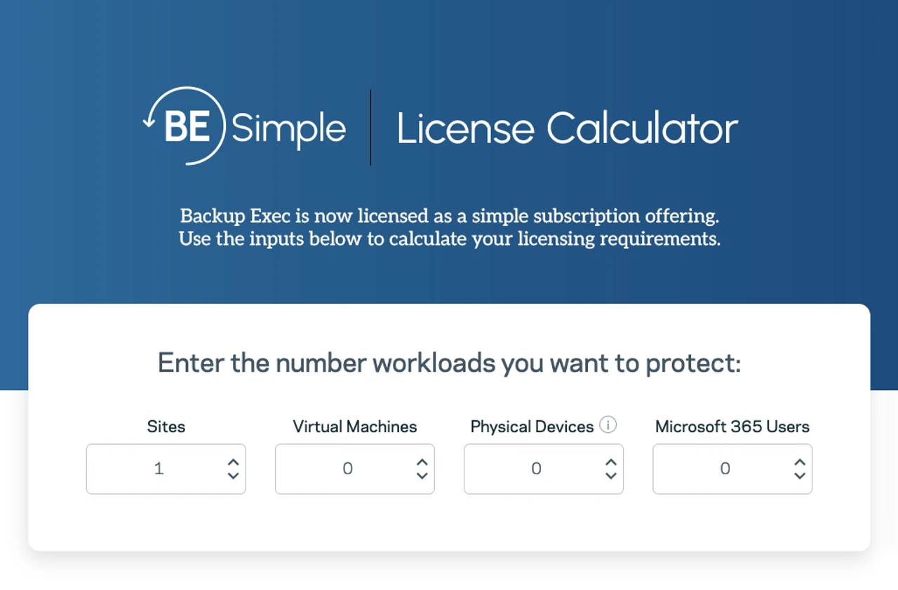 BE Simple License Calculator