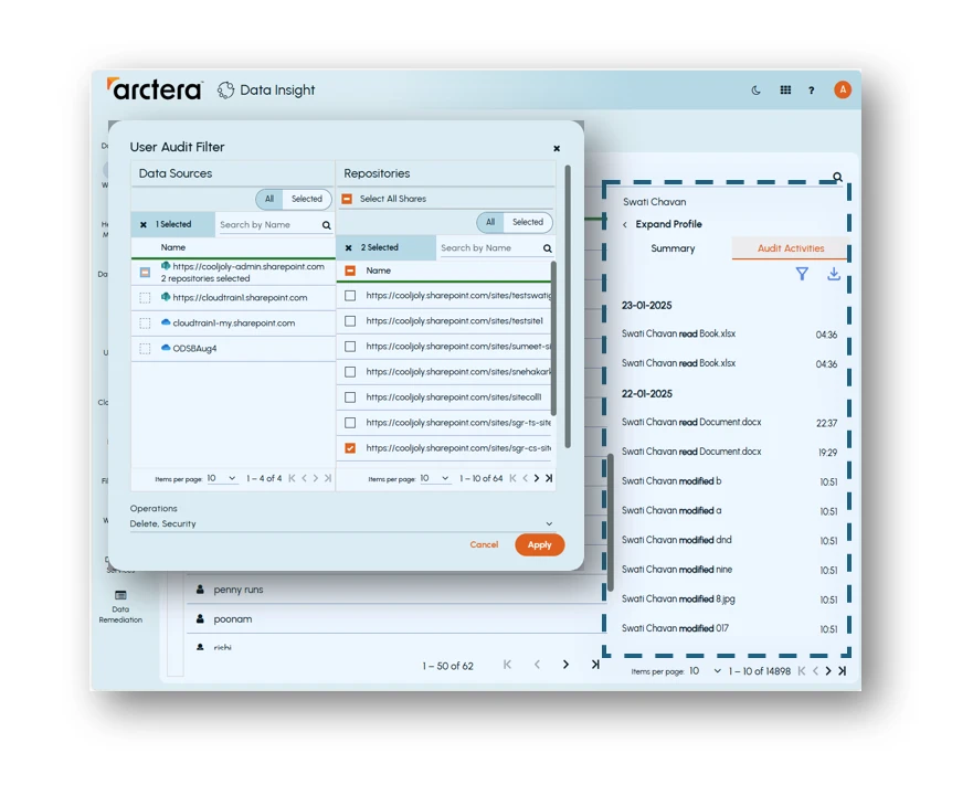 Bảng thông tin dữ liệu